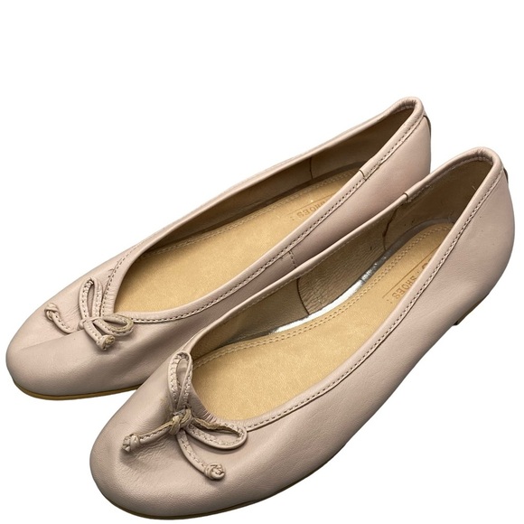 Asos Blush Pink Bowtie Ballet Ballerina Princess‎ Summer Comfy Flats Size 5 - Picture 1 of 5